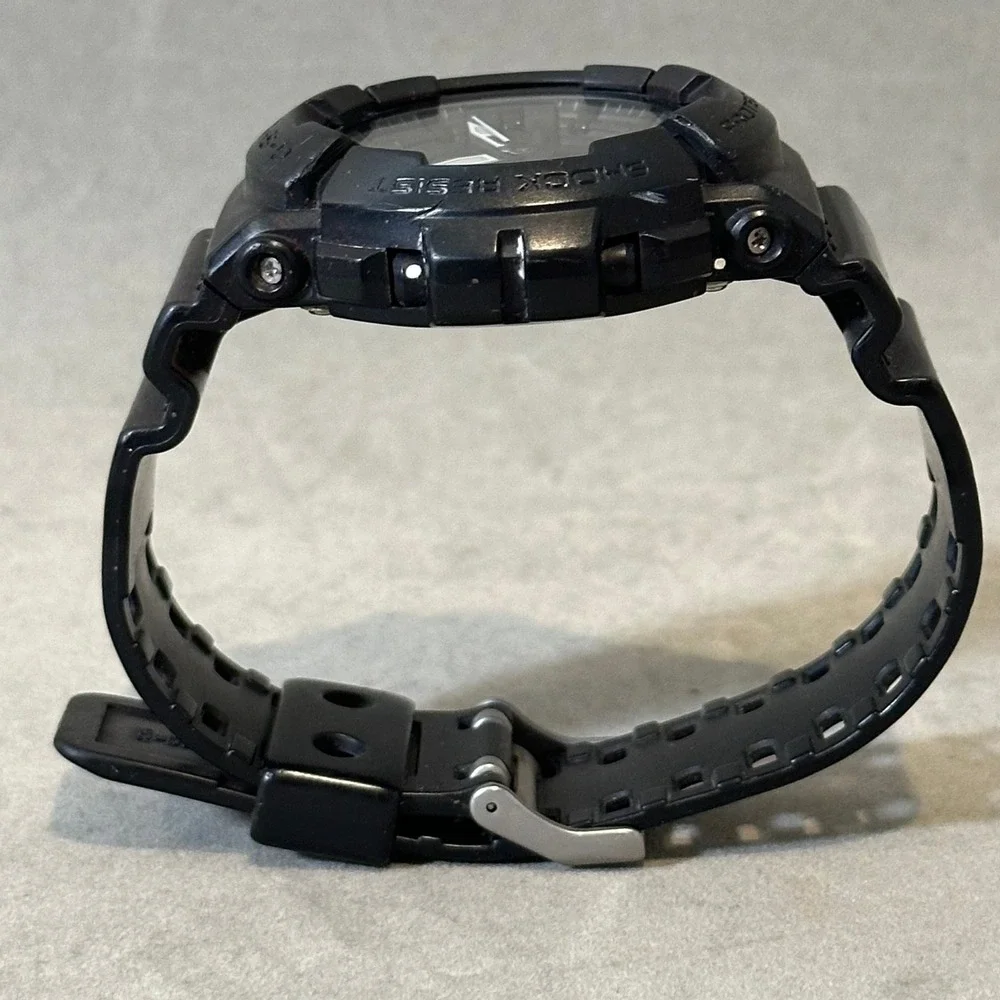Casio G-Shock GA-150-1A Black Resin Men's Analog Digital Watch‎ WR20BAR